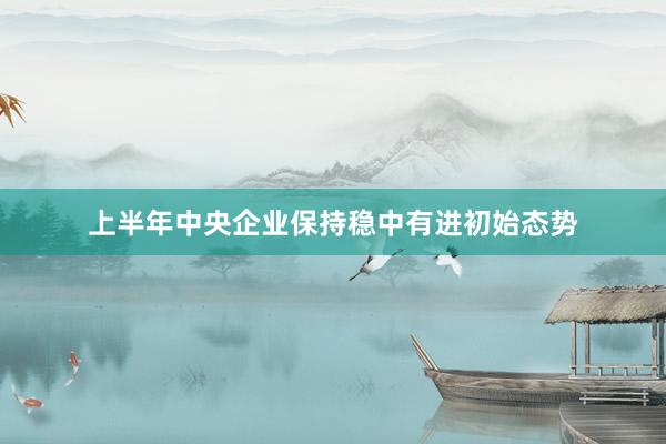 上半年中央企业保持稳中有进初始态势