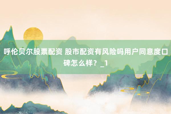 呼伦贝尔股票配资 股市配资有风险吗用户同意度口碑怎么样？_1